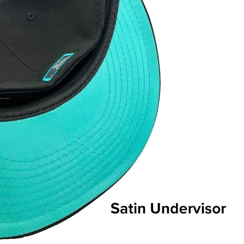 Arizona Diamondbacks Black Pro Image Exclusive 20th Aniv Patch Teal Satin UV 59FIFTY Fitted Hat