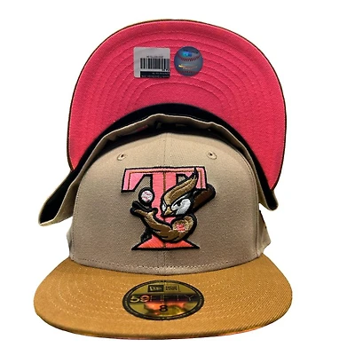 Toronto Blue Jays Tan Two Tone 30th Season Patch Pink UV New Era 59FIFTY Fitted Hat