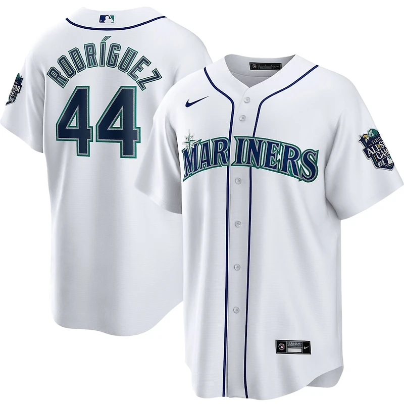Seattle Mariners Julio Rodriguez White 2023 All Star Game Patch Nike Player Jersey