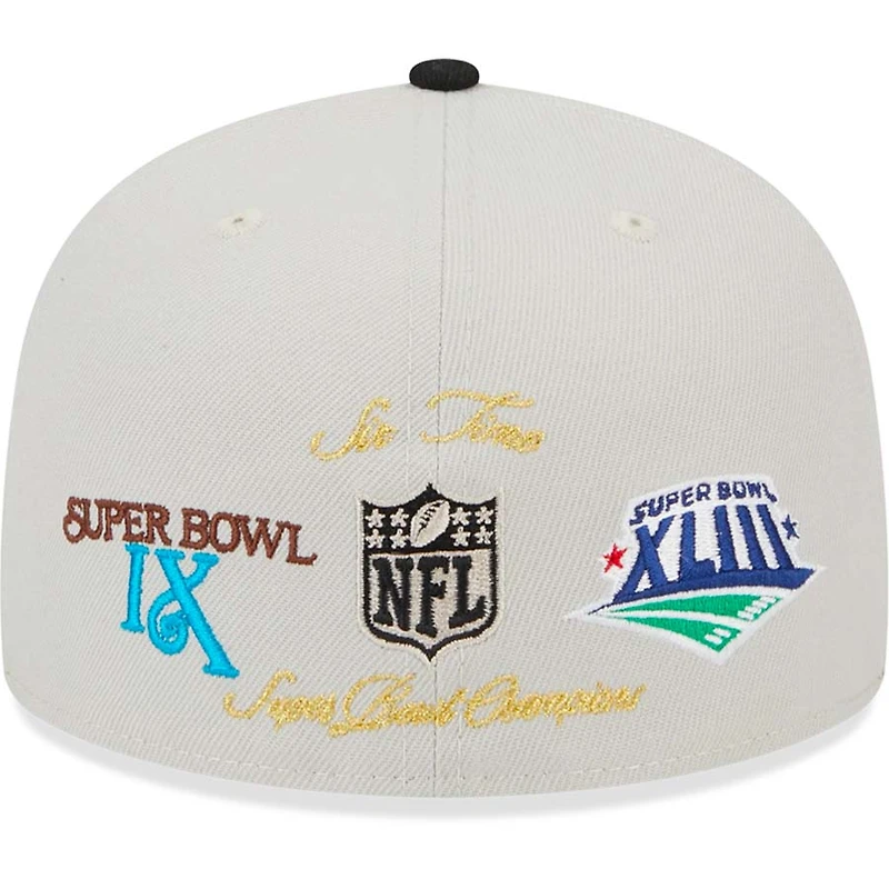 Pittsburgh Steelers Stone Gray World Class Collection NFL 59FIFTY Fitted Hat