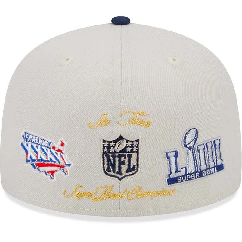 New England Patriots Stone Gray World Class Collection NFL 59FIFTY Fitted Hat