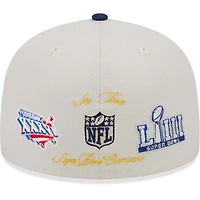 New England Patriots Stone Gray World Class Collection NFL 59FIFTY Fitted Hat