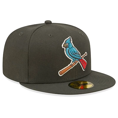 St. Louis Cardinals Charcoal Multi Color Pack New Era 59FIFTY Fitted Hat