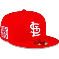 St. Louis Cardinals Red White 2006 World Series Patch New Era 59FIFTY Fitted Hat