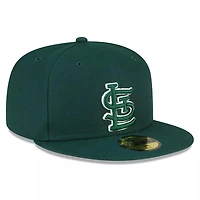 St. Louis Cardinals Dark Green Basic New Era 59FIFTY Fitted Hat