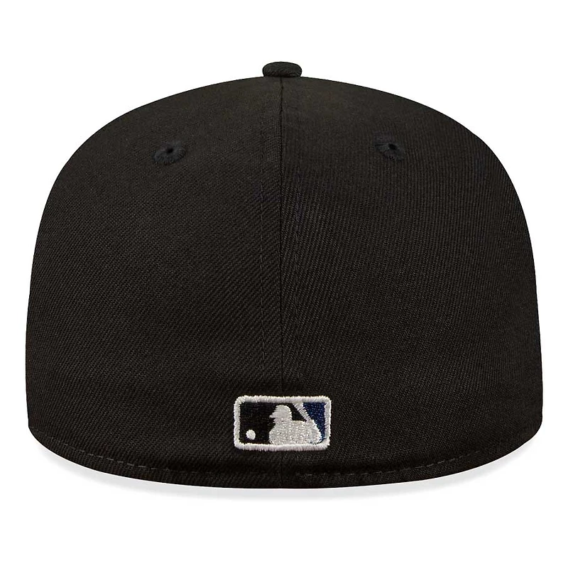 St. Louis Cardinals Black Metallic Logo 125th Patch Green UV 59FIFTY Fitted Hat