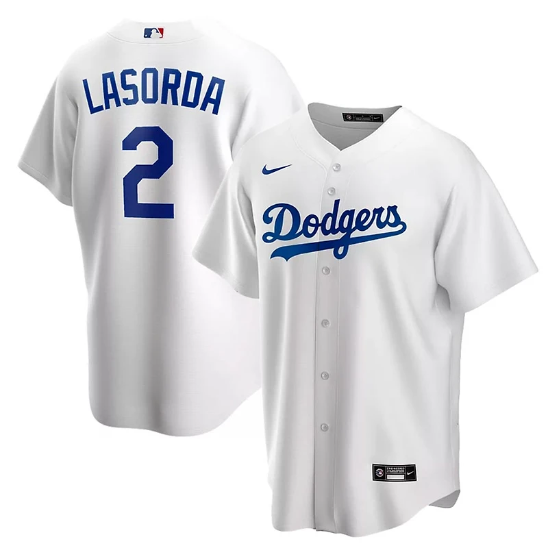 Los Angeles Dodgers Tommy Lasorda White Cooperstown Collection Jersey