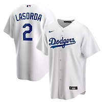 Los Angeles Dodgers Tommy Lasorda White Cooperstown Collection Jersey
