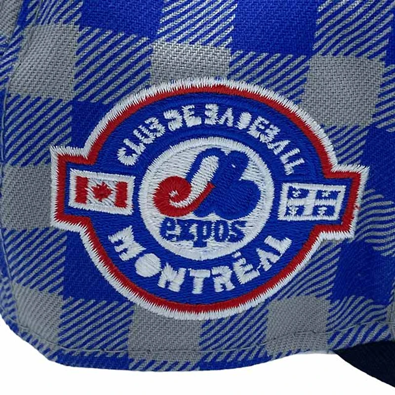 Montreal Expos Plaid Pro Image Sports Exclusive Patch Green UV 59FIFTY Fitted Hat