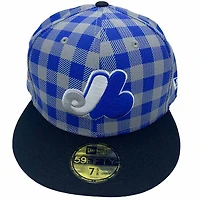 Montreal Expos Plaid Pro Image Sports Exclusive Patch Green UV 59FIFTY Fitted Hat