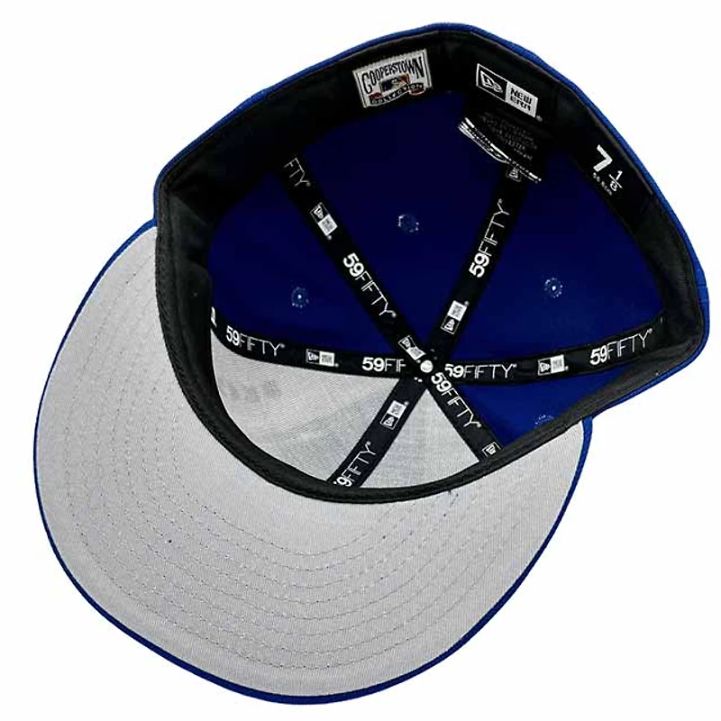 Atlanta Braves Pro Image Exclusive Blue Pinwheel Collection 25th Anniversary Patch Gray UV 59FIFTY Fitted Hat