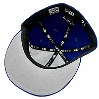 Atlanta Braves Pro Image Exclusive Blue Pinwheel Collection 25th Anniversary Patch Gray UV 59FIFTY Fitted Hat
