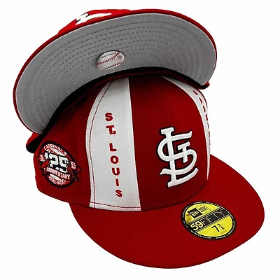 St. Louis Cardinals Pro Image Exclusive Red Pinwheel Collection 125th Anniversary Patch Gray UV 59FIFTY Fitted Hat