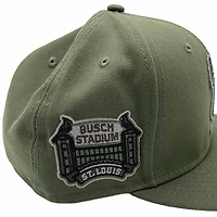 St. Louis Cardinals CamoGreen Busch Stadium Patch Camo Pattern UV 59FIFTY Fitted Hat