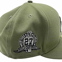 New York Yankees CamoGreen 27 World Championships Patch Camo Pattern UV 59FIFTY Fitted Hat