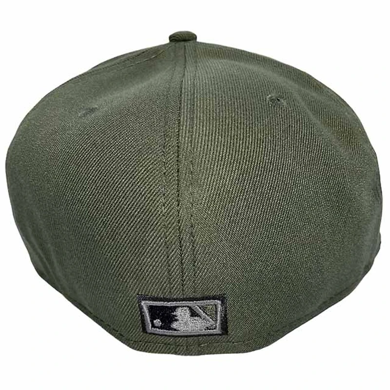 New York Yankees CamoGreen 27 World Championships Patch Camo Pattern UV 59FIFTY Fitted Hat