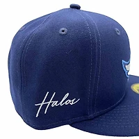 Los Angeles Angels Pro Image Exclusive Logo Sweatband Collection Halos Patch Gray UV 59FIFTY Fitted Hat