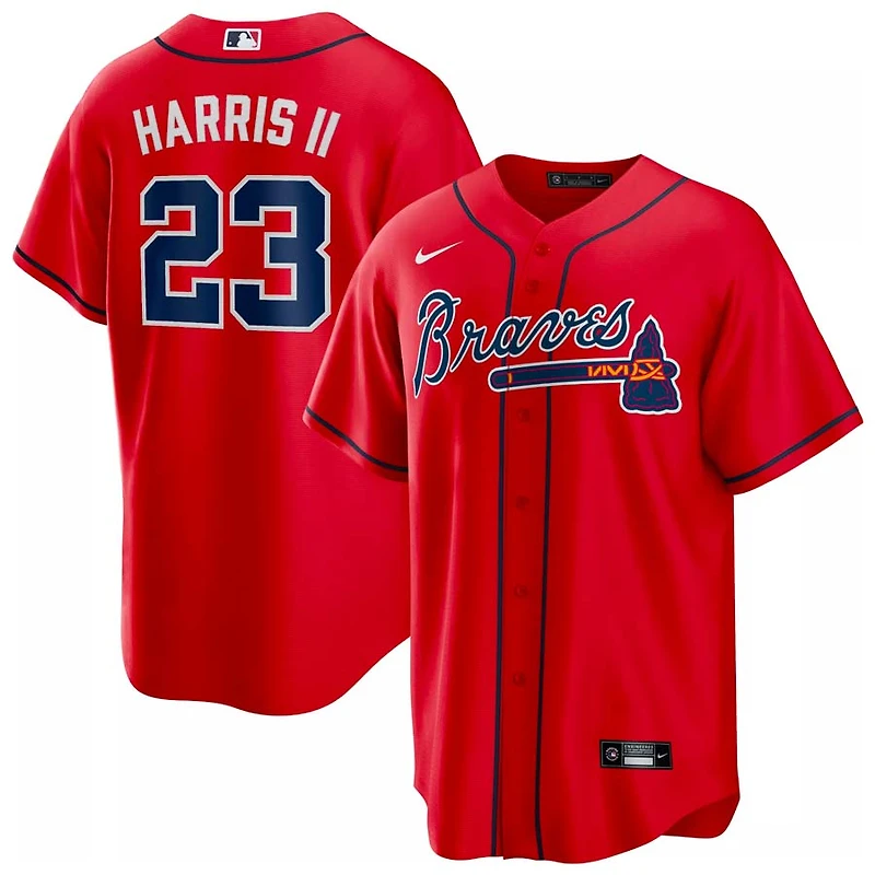 Atlanta Braves Michael Harris Nike Red Alternate Jersey