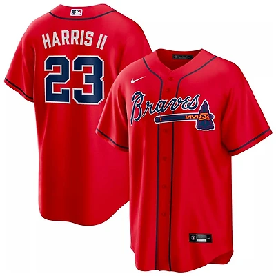 Atlanta Braves Michael Harris Nike Red Alternate Jersey