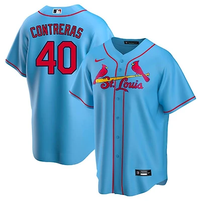 St. Louis Cardinals Willson Contreras Nike Light Blue Alternate Replica Jersey