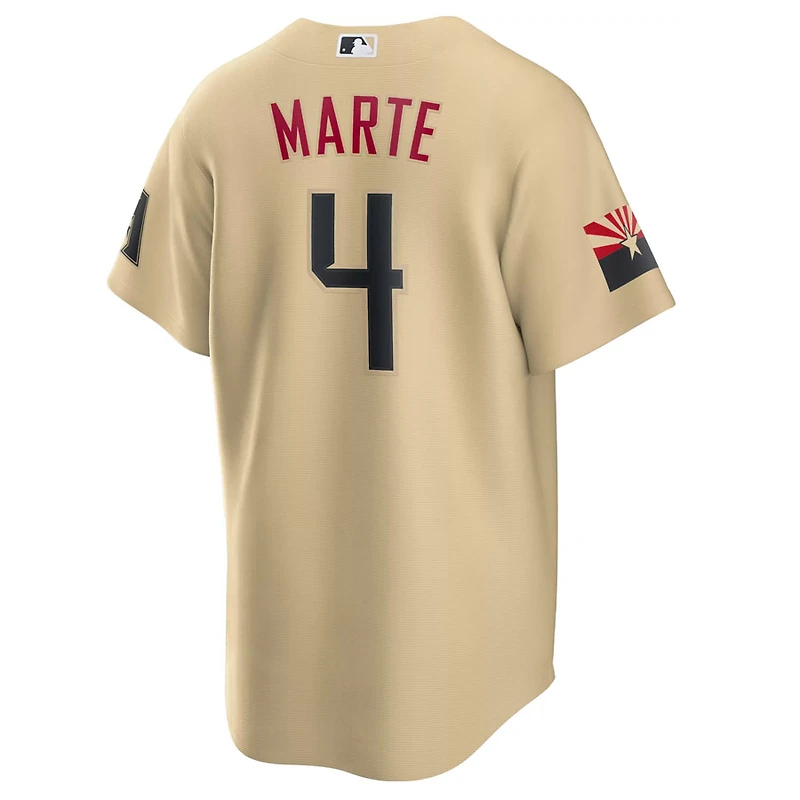 Arizona Diamondbacks Ketel Marte Nike Gold City Connect Player Jersey