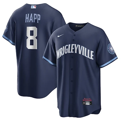 Chicago Cubs Ian Happ Nike Navy City Connect Player Jersey