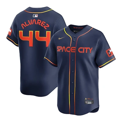Houston Astros Yordan Alvarez Nike Navy City Connect Player Jersey