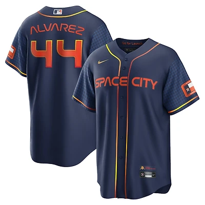 Houston Astros Yordan Alvarez Nike Navy City Connect Player Jersey
