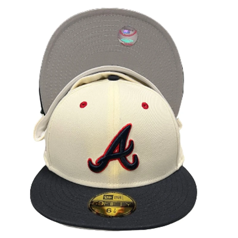 Atlanta Braves A-Wax Batterman Side Patch Gray UV 59FIFTY Fitted Hat