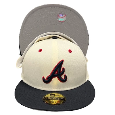 Atlanta Braves A-Wax Batterman Side Patch Gray UV 59FIFTY Fitted Hat