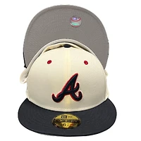 Atlanta Braves A-Wax Batterman Side Patch Gray UV 59FIFTY Fitted Hat