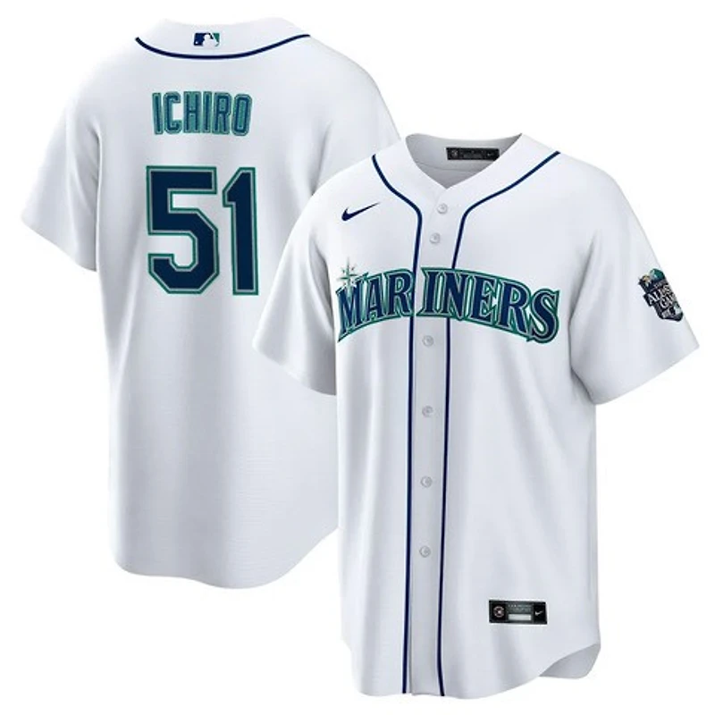 Seattle Mariners Ichiro Suzuki White 2023 All Star Game Patch Nike Player Jersey