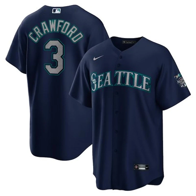 Seattle Mariners JP Crawford Navy 2023 All Star Game Patch Nike Player Jersey