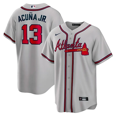 Atlanta Braves Ronald Acuna Jr. Nike Gray Road Player Jersey
