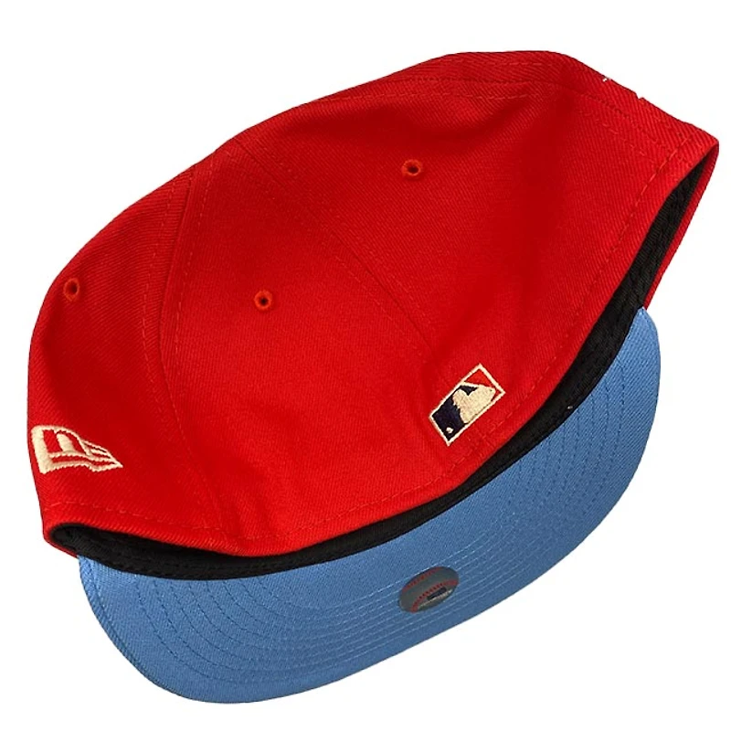 St. Louis Cardinals Red Icy Blue Two Tone 100th Anniversary Patch UV New Era 59FIFTY Fitted Hat