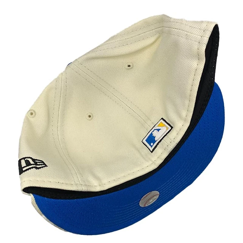 St. Louis Cardinals Cream 100th Anniversary Patch Royal Blue UV New Era 59FIFTY Fitted Hat