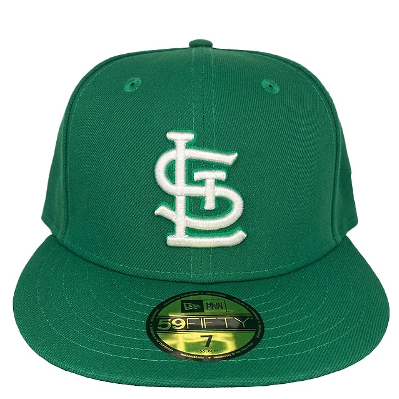 St. Louis Cardinals Basic STL All Green New Era 59FIFTY Fitted Hat