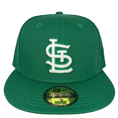 St. Louis Cardinals Basic STL All Green New Era 59FIFTY Fitted Hat