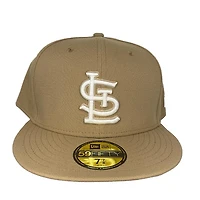 St. Louis Cardinals Basic STL All Tan New Era 59FIFTY Fitted Hat