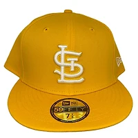 St. Louis Cardinals Basic STL All Yellow New Era 59FIFTY Fitted Hat