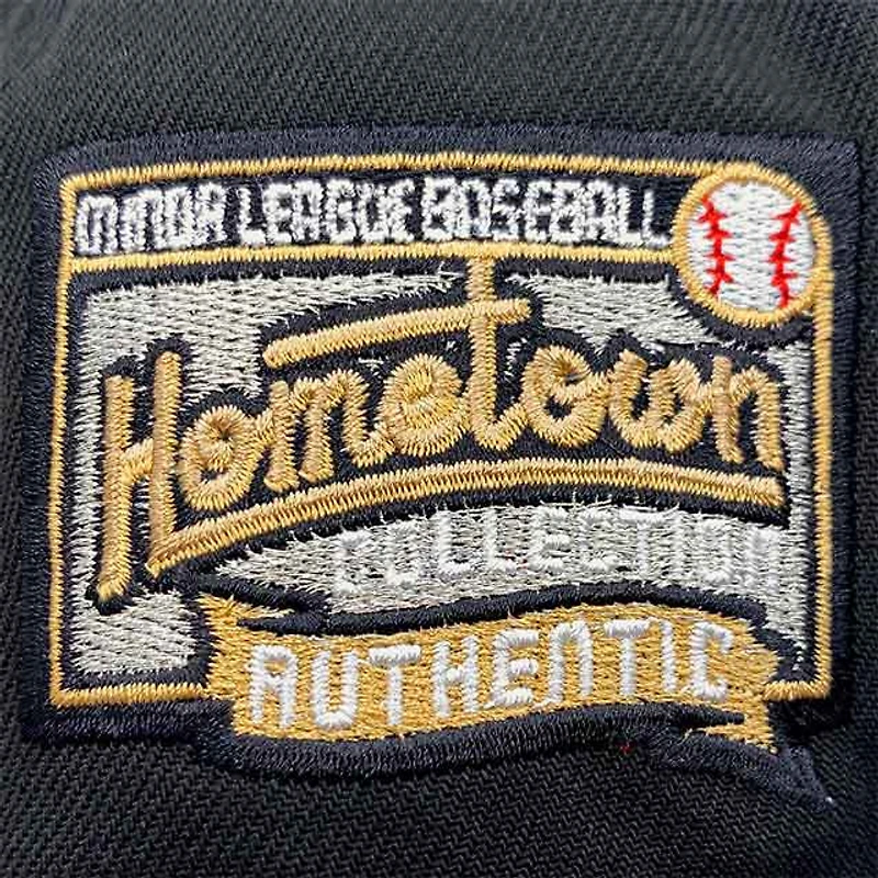 River City Rumblers Black Grey Safari Hometown Collection Side Patch New Era 59Fifty Fitted Hat