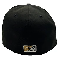 River City Rumblers Black Grey Safari Hometown Collection Side Patch New Era 59Fifty Fitted Hat