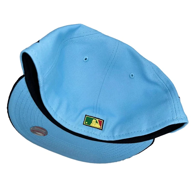 St. Louis Cardinals Powder Blue Corduroy Bill 125th Patch UV New Era 59FIFTY Fitted Hat