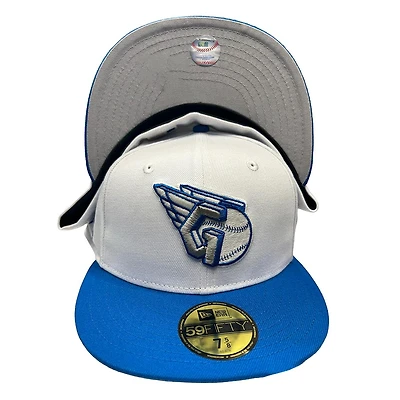 Cleveland Guardians White Two Tone 2022 All Star Game Patch Gray UV New Era 59FIFTY Fitted Hat