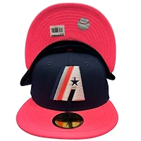 Houston Astros Navy Two Tone 50th Anniversary Side Patch Hot Pink UV New Era 59FIFTY Fitted Hat