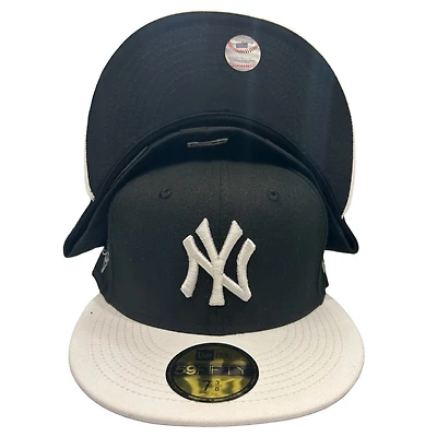 New York Yankees Black Two Tone 2000 World Series Side Patch UV Era 59FIFTY Fitted Hat