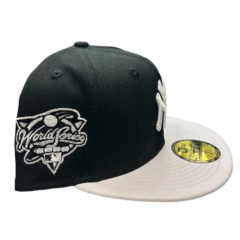New York Yankees Black Two Tone 2000 World Series Side Patch UV Era 59FIFTY Fitted Hat