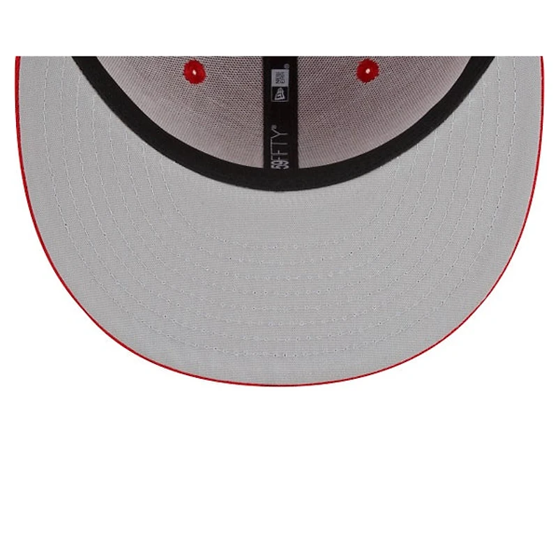 St. Louis Cardinals Red 2023 Batting Practice Gray UV New Era 59FIFTY Fitted Hat