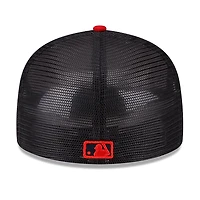St. Louis Cardinals Red With Black Mesh 2023 Batting Practice Gray UV New Era 59FIFTY Fitted Hat