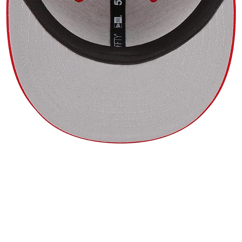 St. Louis Cardinals Red With Black Mesh 2023 Batting Practice Gray UV New Era 59FIFTY Fitted Hat
